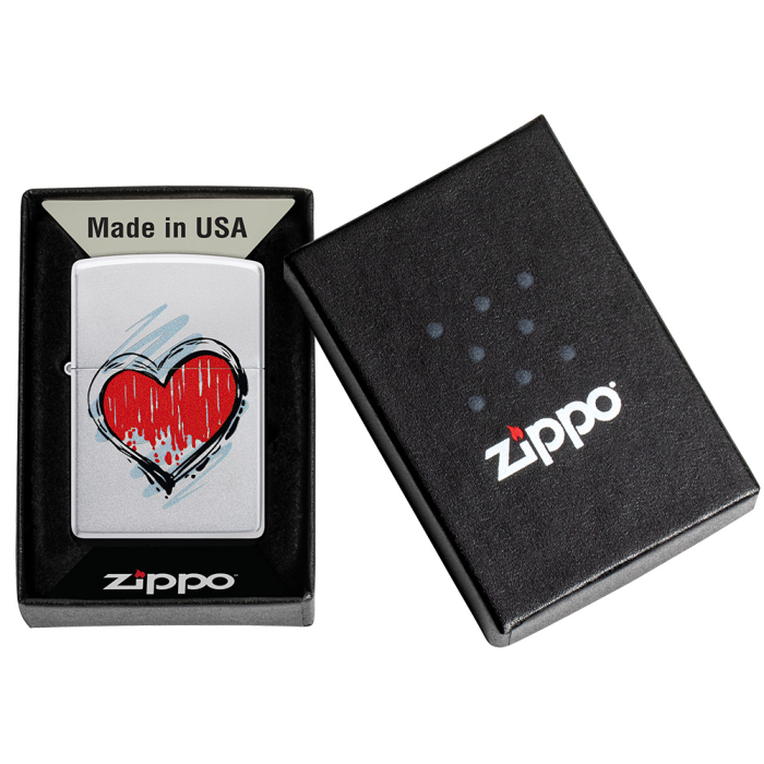 Benzínový zapalovač Zippo Heart Design