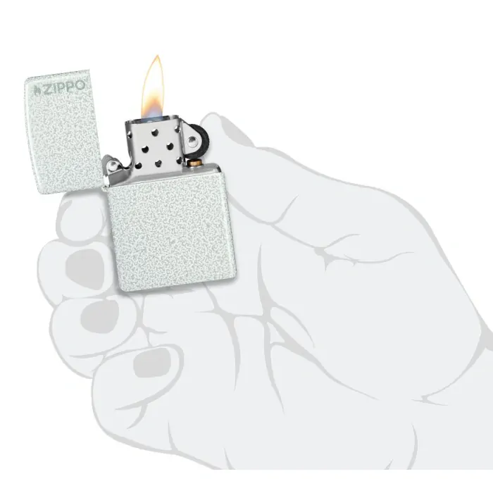 Benzínový zapalovač Zippo Glacier Zippo Logo