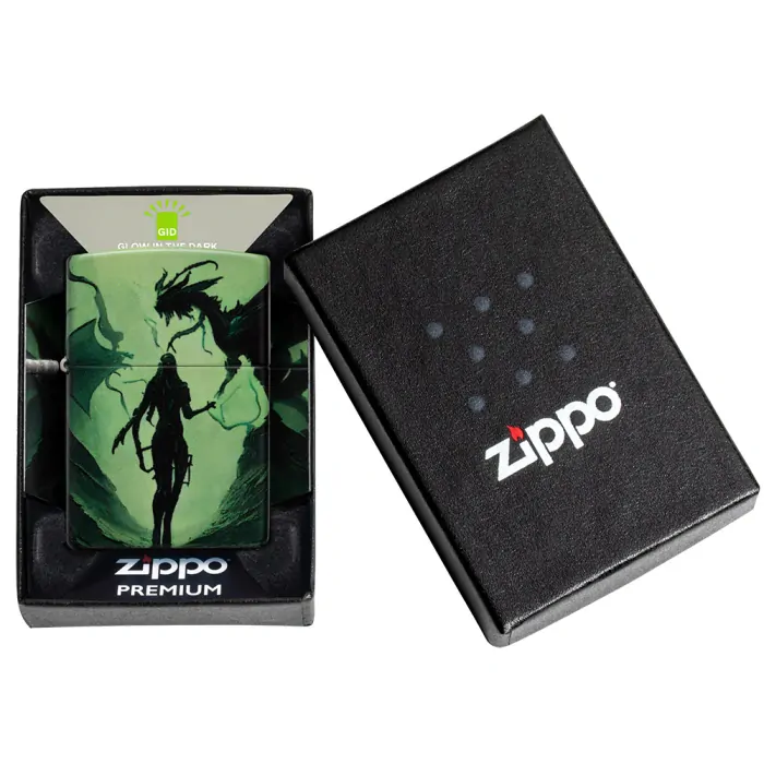 Benzínový zapalovač Zippo Glowing Dragon Design