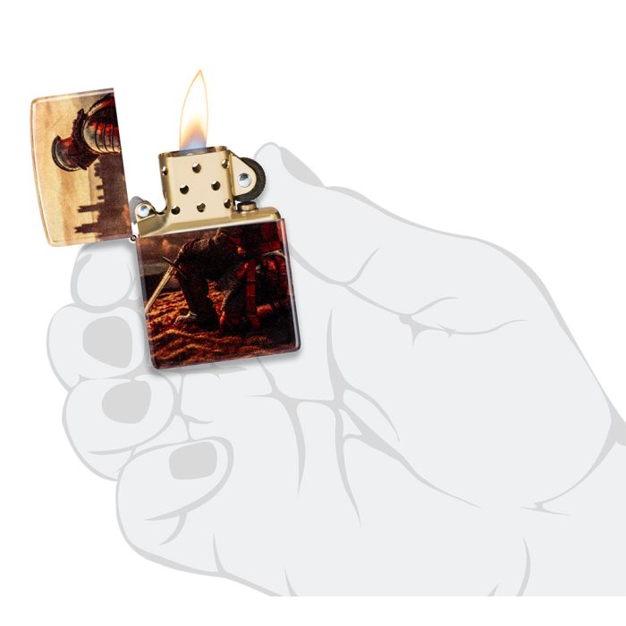 Benzínový zapalovač Zippo Knight Design