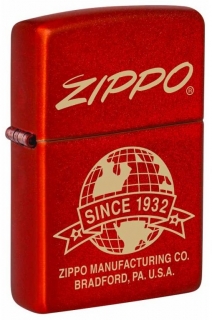 Benzínový zapalovač Zippo Logo Globe