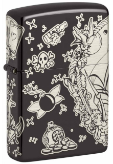 Benzínový zapalovač Zippo Pirates Treasure Design