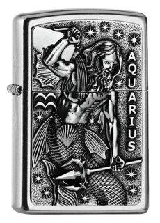 Zapalovač Zippo Aquarius Zodiac Emblem