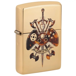 Benzínový zapalovač Zippo Gamer Creed Design