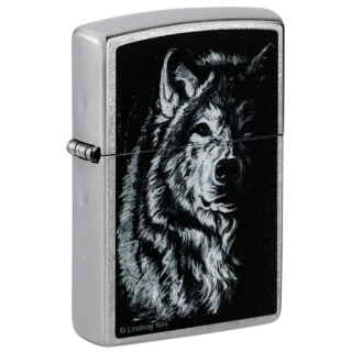 Benzínový zapalovač Zippo Lindsay Kivi - Shadow Wolf