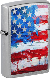 Benzínový zapalovač Zippo Painted Flag Design