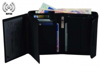 Peněženka Paramaribo RFID, černá NOVINKA