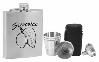 Kapesní ocelová nerezová lahev 97095