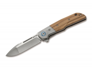 Kapesní nůž MKM Clap Olive Wood Titanium Bolster