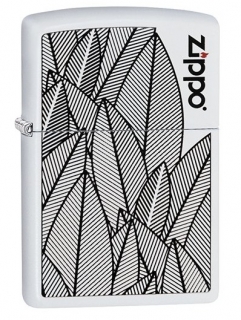 Benzínový zapalovač Zippo Logo Leaves